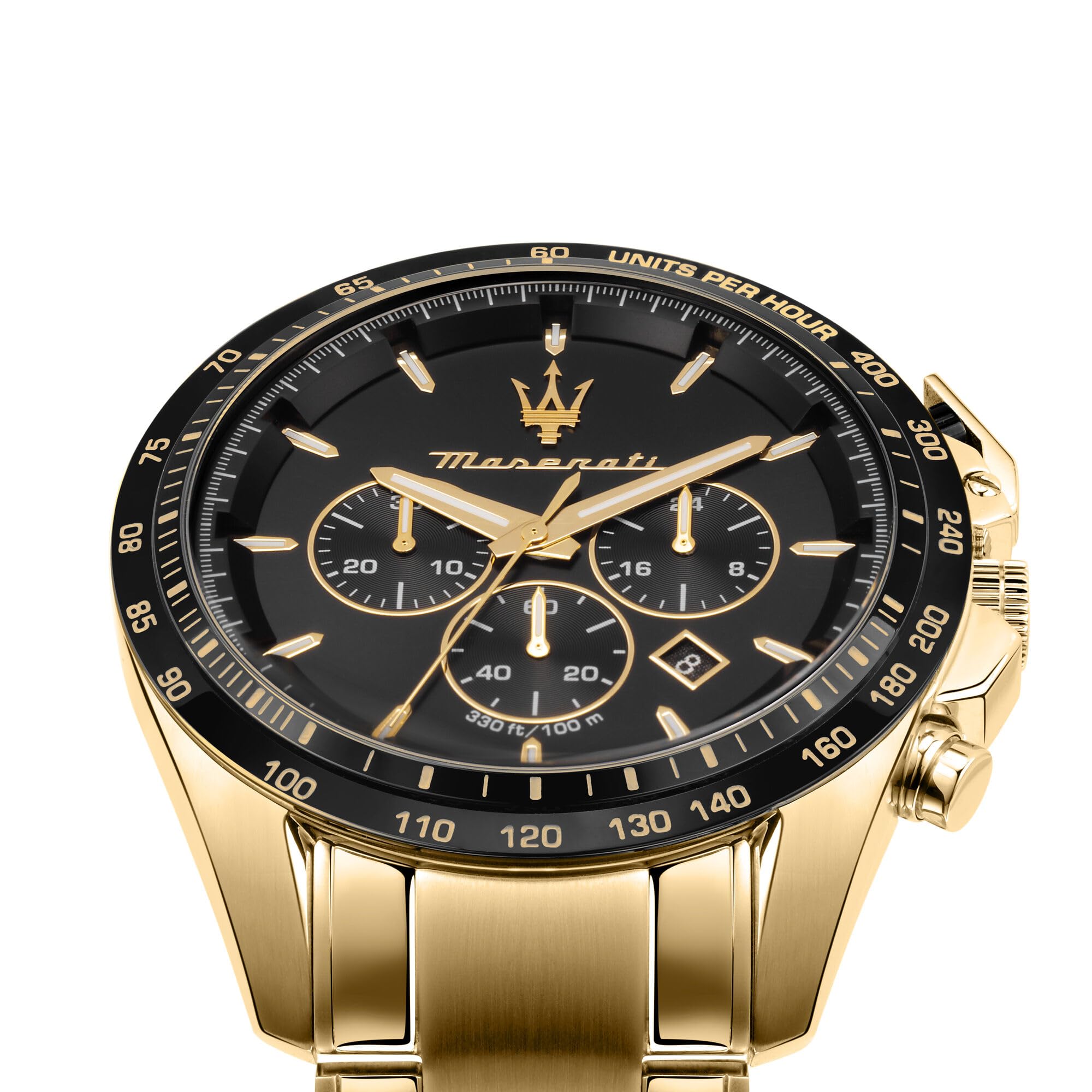 Maserati TRAGUARDO Orologio Uomo, Cronografo, al quarzo, in Acciaio, Oro, Idee Regalo Uomo - R8873612041
