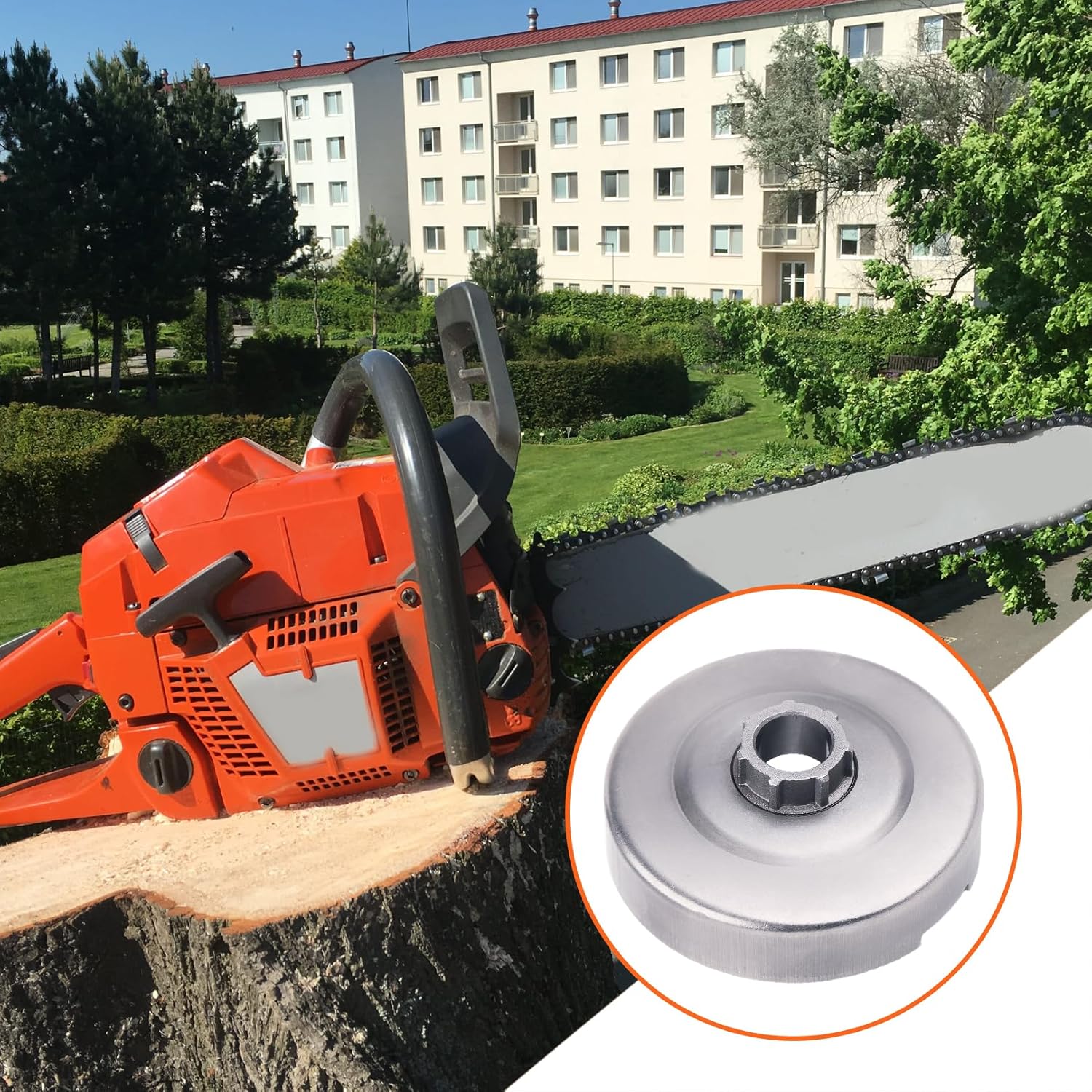 Clutch Drum Sprcoket Kit For Husqvarna 365 X-Torq, 372 372XP X-Torq XPX Chainsaw, Clutch Drum, Clutch, Rim Sprocket, Clutch Washer, Needle Bearing, E-Clip.