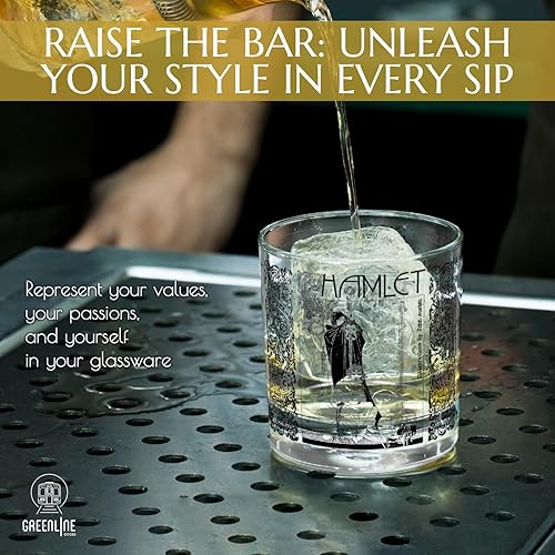 Miniatura 8 de Greenline Goods Vasos de whisky - Alicia en el país de las maravillas (juego de 2)  Literatura Rocas Vidrio con Lewis Carroll Libro Imágenes &