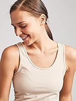 Vista 4 de Kalon Paquete de 4 camisetas sin mangas con cuello redondo para mujer