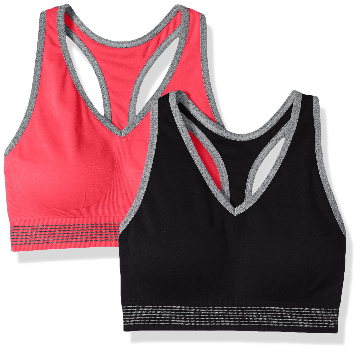 SpaldingWomen's 2-Pack Seamless V-Neck Racerback Bra