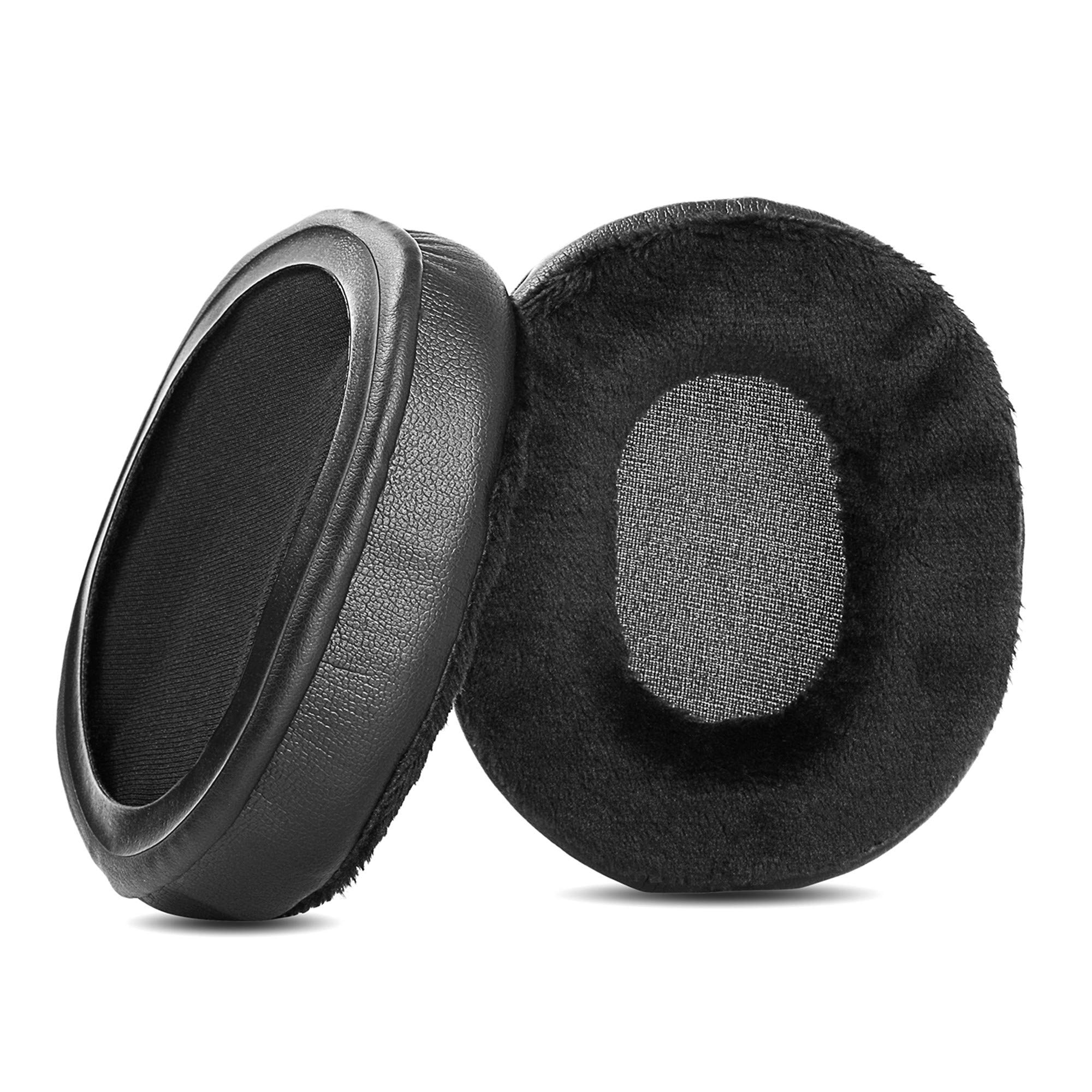 Housse De Coussin De Remplacement Pour Casque Audio A70/A71 - Lavable, Fermeture Éclair, Cordon De Serrage - Noir/Gris