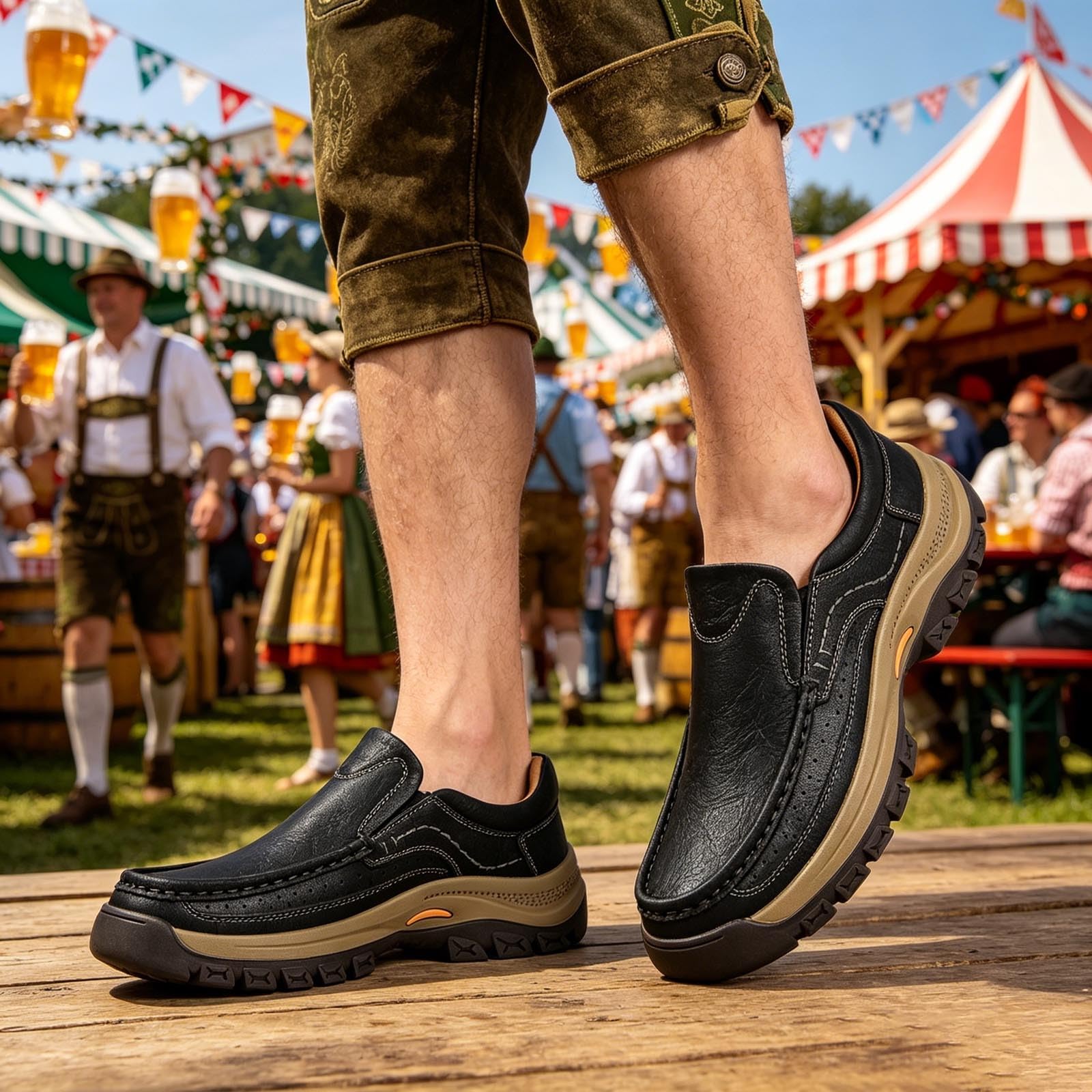 Zapatillas Casuales sin Cordones con Buen Agarre y Comodidad Durante Todo el día, fáciles de Poner para el día a día, Transpirables y Modernas para Hombre Ocupado y dinámico_2