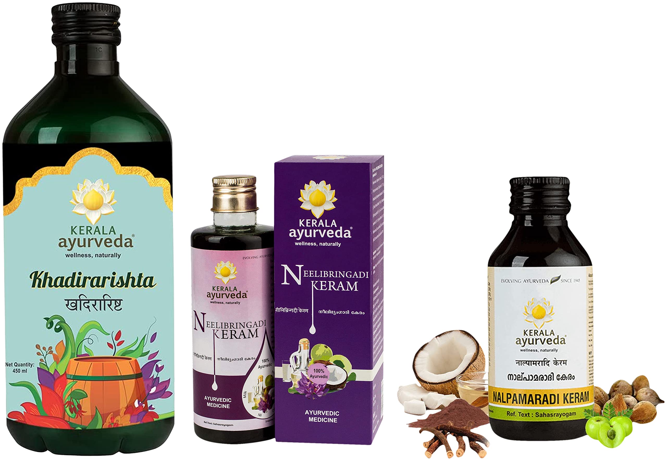 Vivid Kerala Ayurveda Neelibringadi Keram Artwork for Your Screen Vivid Kerala Ayurveda Neelibringadi Keram Artwork for Your Screen