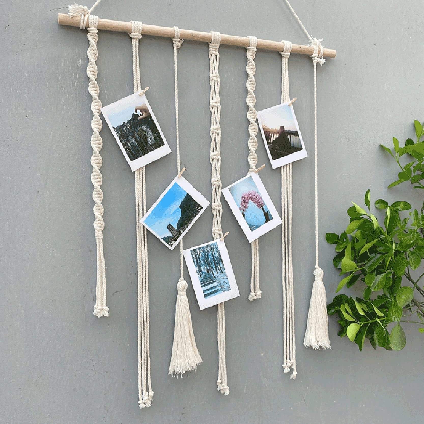 NO.373『流木ハンガー・マクラメフォトフレーム』