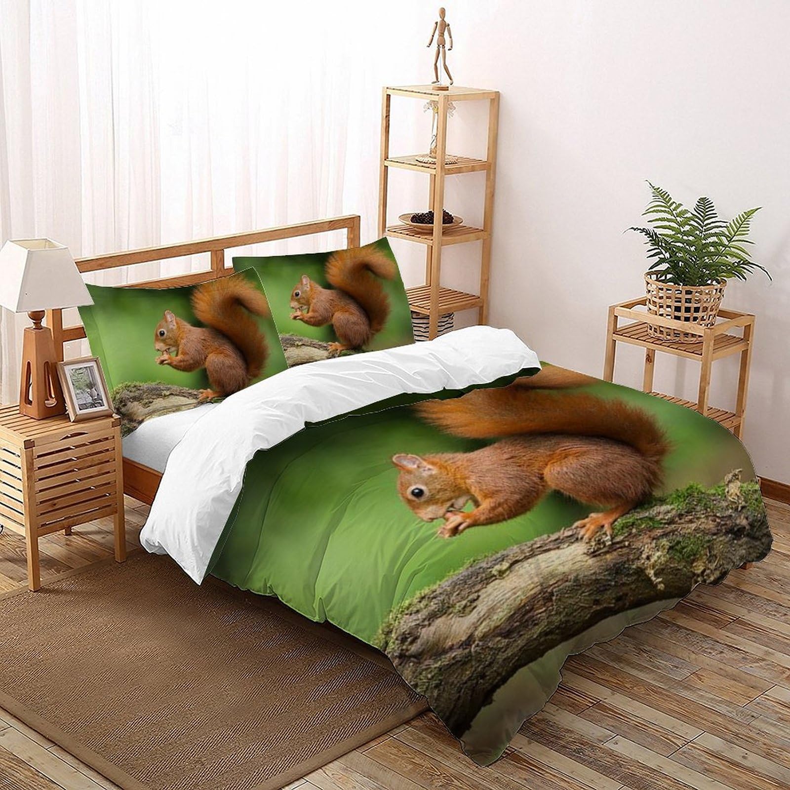 Housse de couette écureuils imprimé 3D le cadeau idéal pour garçon