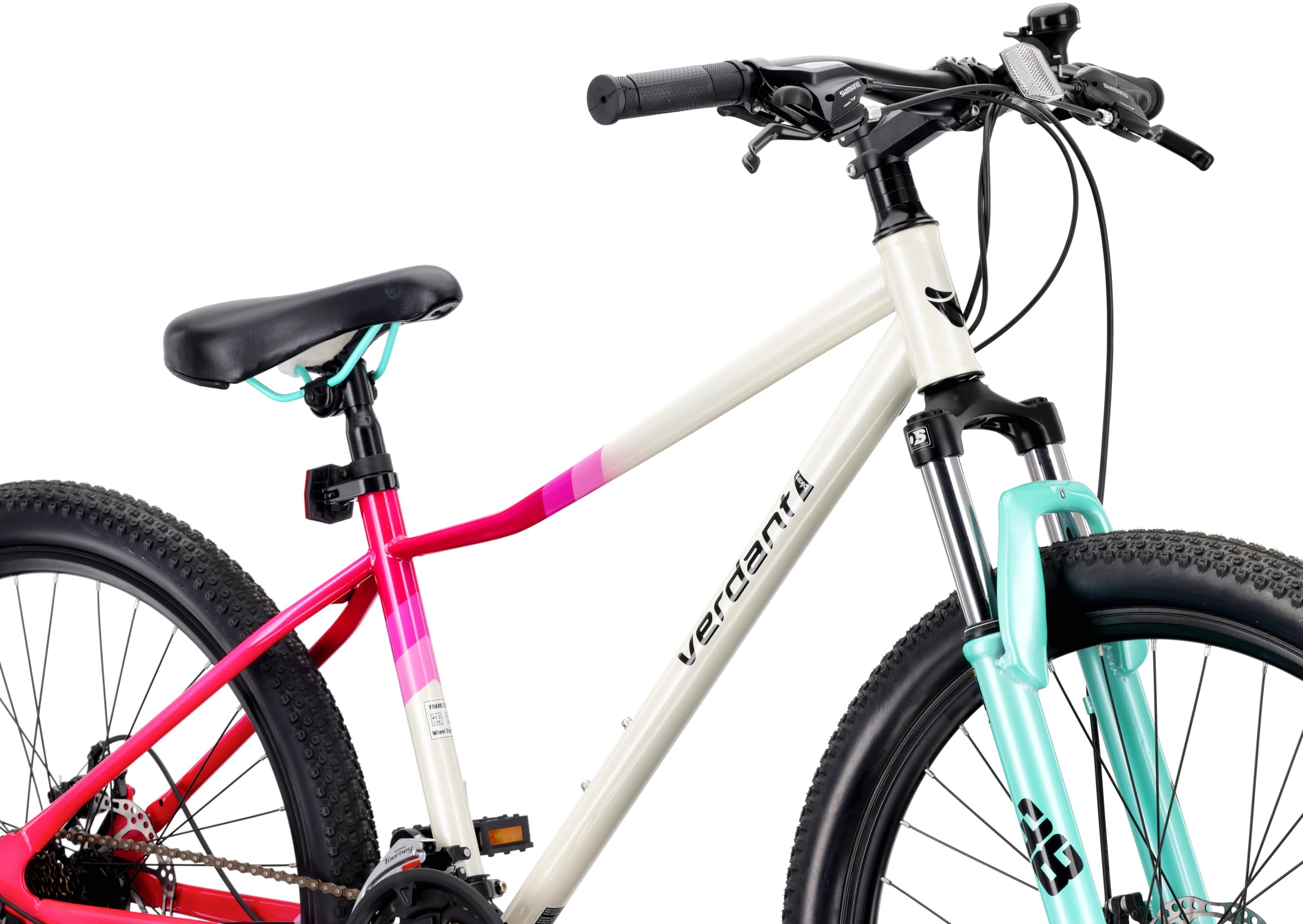 sun baby Verdant Calix Bicicleta de montaña 26 Pulgadas, Bicicleta 26" Unisex - Amortiguador, Frenos de Disco, 7/21 Marchas