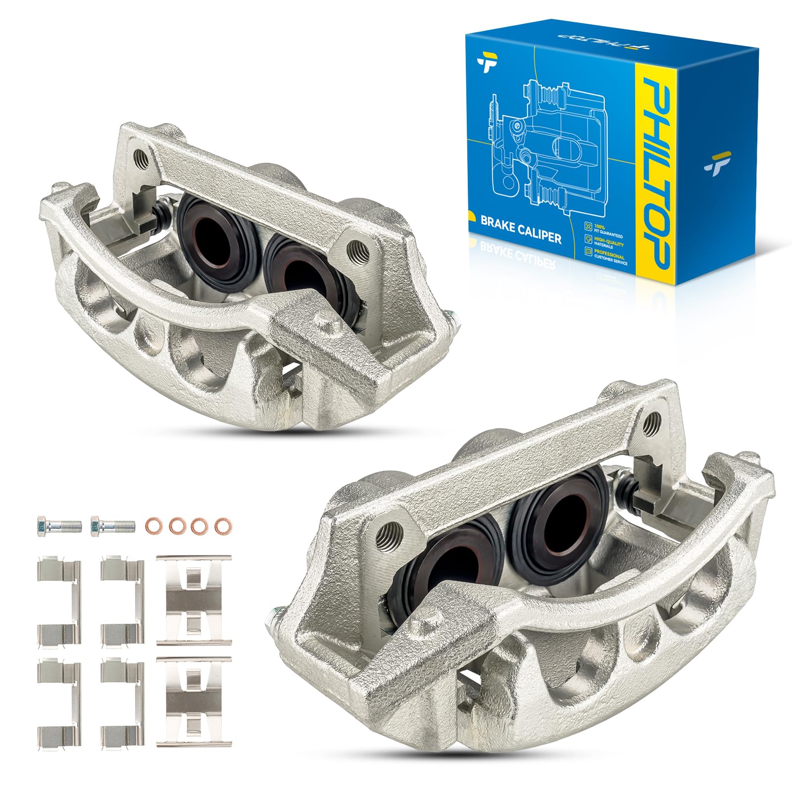 PHILTOP Front Brake Caliper w/o Pads Compatible with 1999-2003 F150