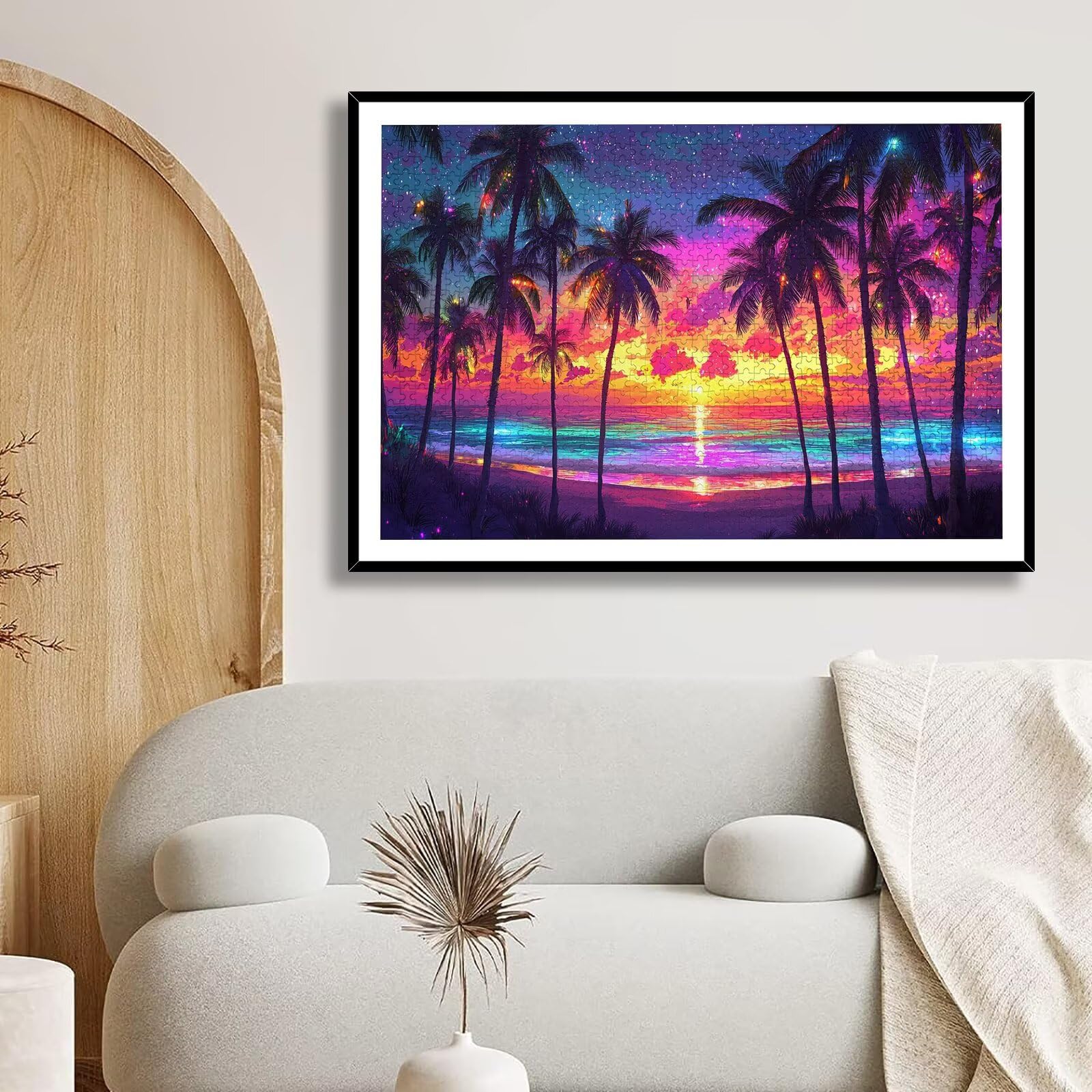 Puzzle 5000 Pezzi Paesaggio, Puzzle Spiaggia 5000 Pezzi Arte per Adulti e Bambini, Misura: 156.5x105.5 cm, Puzzles Legno per Adulti con Squisita Scatola di Imballaggio, per Regalo Donna e Uomo, -9127