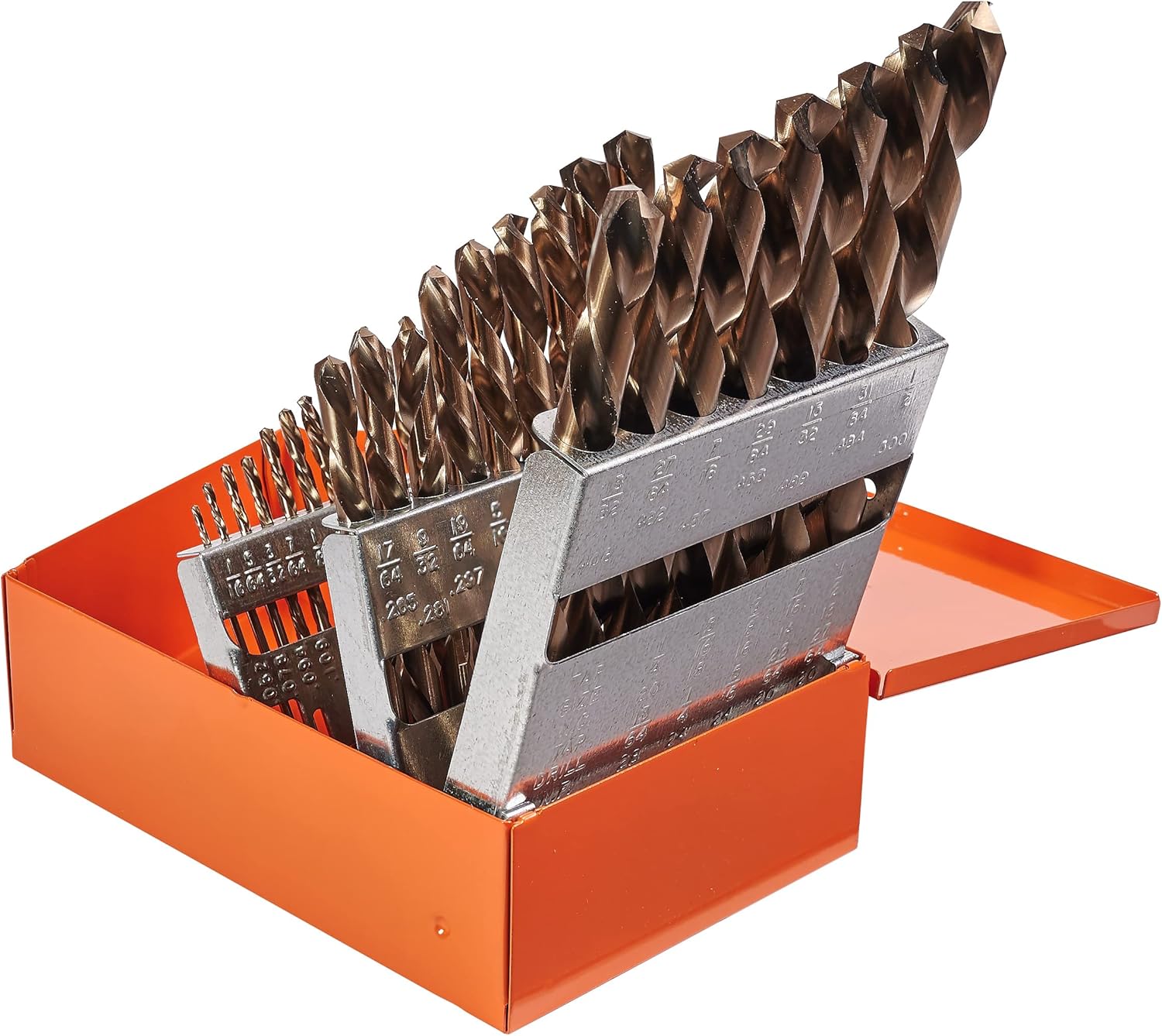 KnKut 29 Piece Left Hand Jobber Length Drill Bit Set 1/16"1/2" by