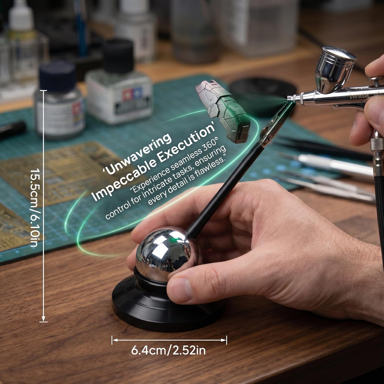 Hand Stabilizer Precision Stable Sturdy Handheld Stabilizer for Hobbyists Modeling Tools for DIY Painting Figure Handcraft, Black