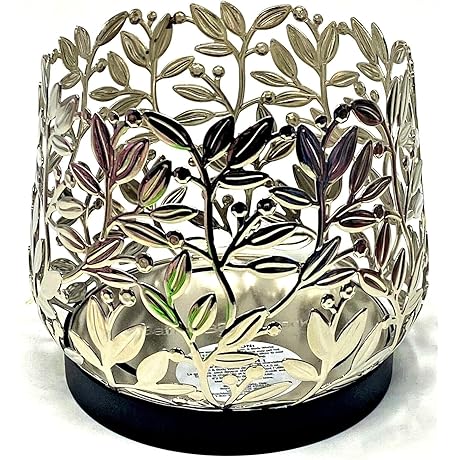 Stunning 3 Wick Candle Sleeve Holder with Mesmerizing Botanical Bling
