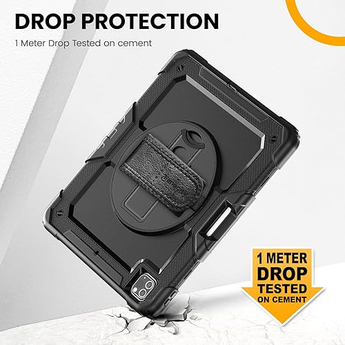 Miniatura 3 de Timecity Funda protectora para iPad Pro de 12.9 pulgadas 65433 generación, con protección fuerte, protector de pantalla, correa de manohombro,