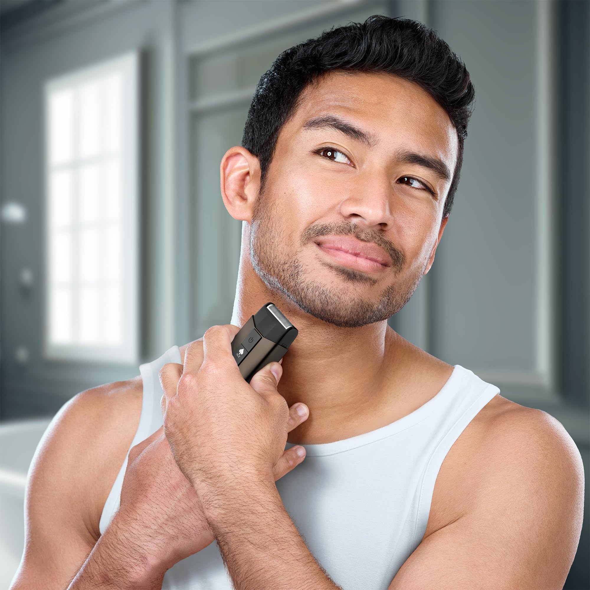StyleCraft Ace Cordless Single Foil Shaver with Integrated Trimmer, USB-C Rechargeable Men's Foil Shaver with Powerful Rotary Motor