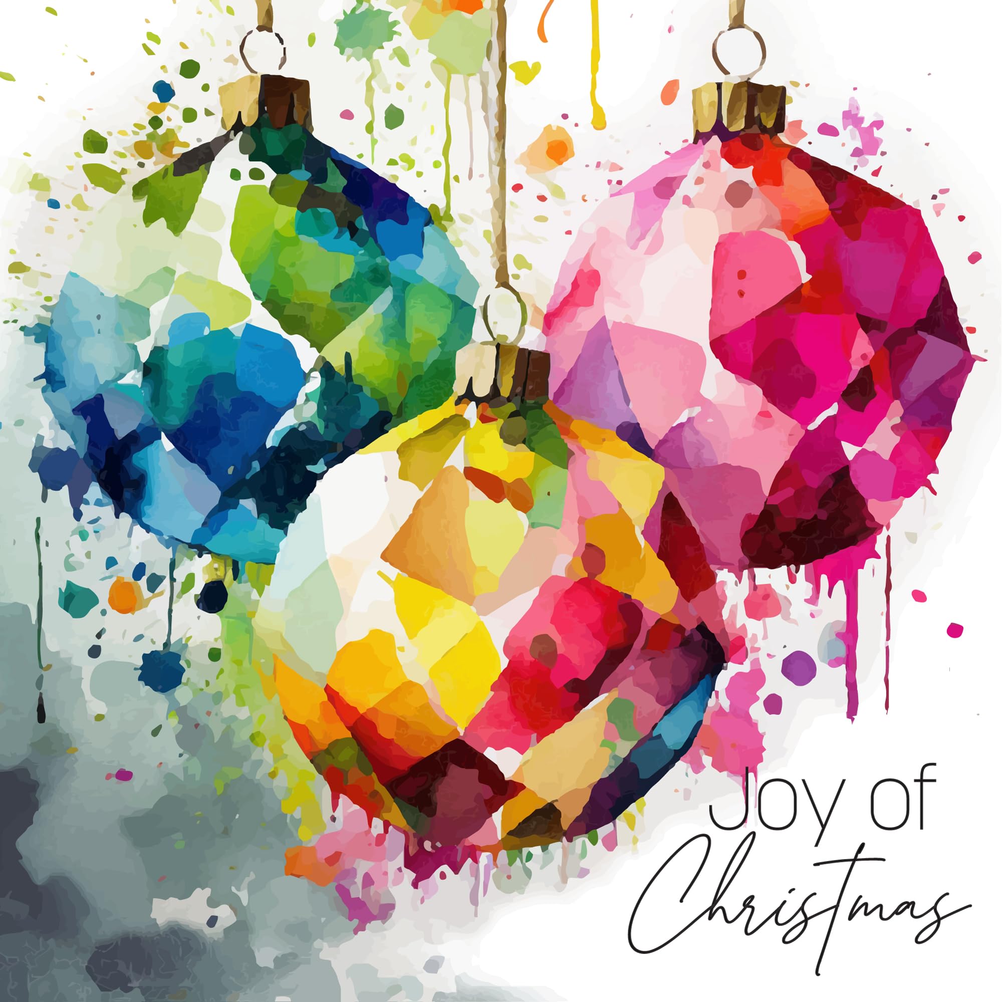 Christmas Cards, Pack of 10, Joy of Christmas, by Just Cards Direct