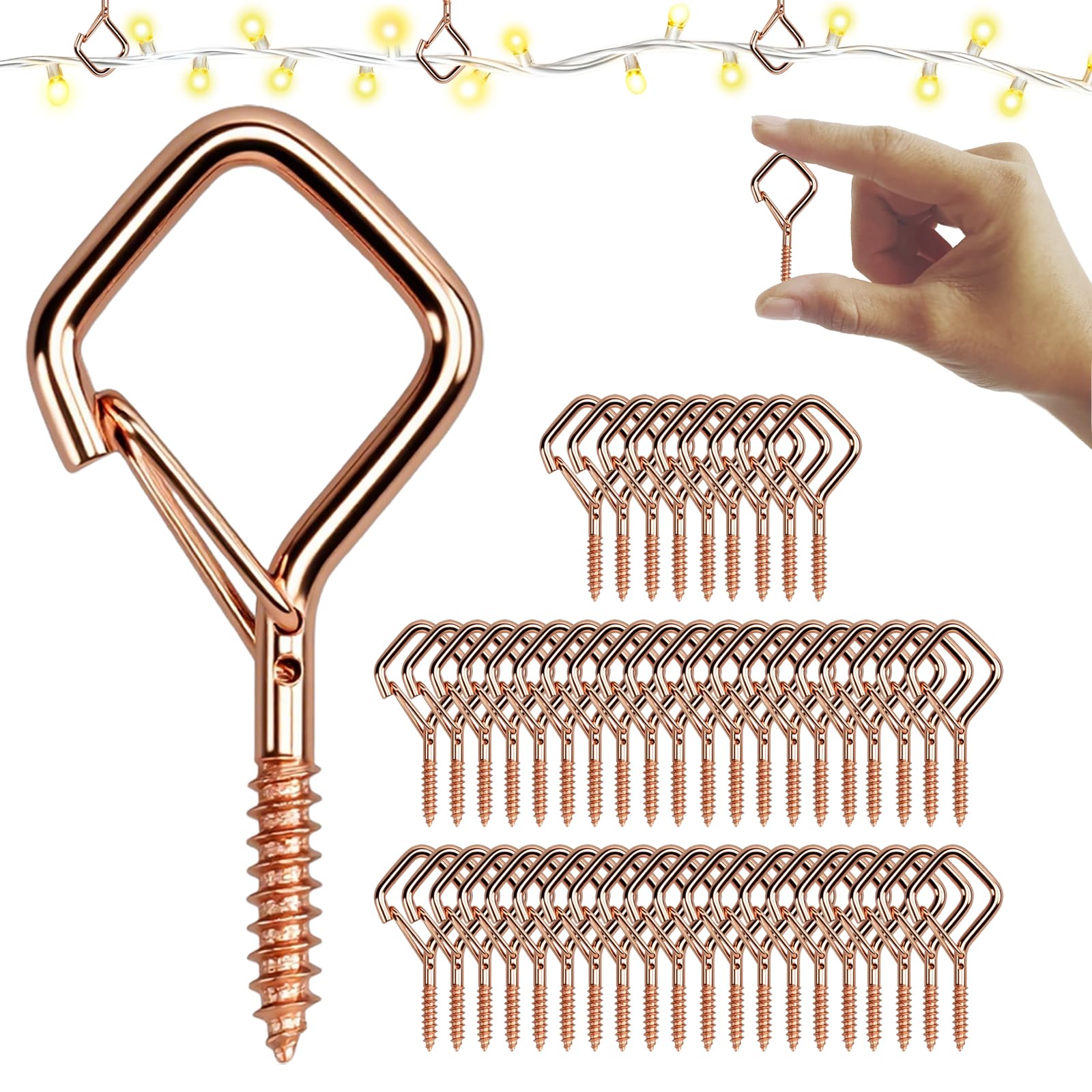Small Screw-In Hooks - 30 Pack -12 Small Screw-In Hooks - 30 Pack -12
