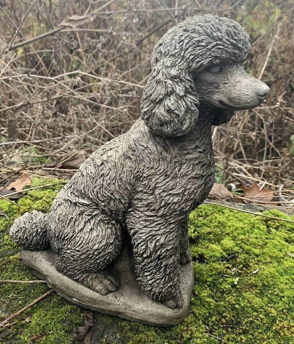 J and L Stone Ornaments Large Detailed Poodle Dog Gift Ornament