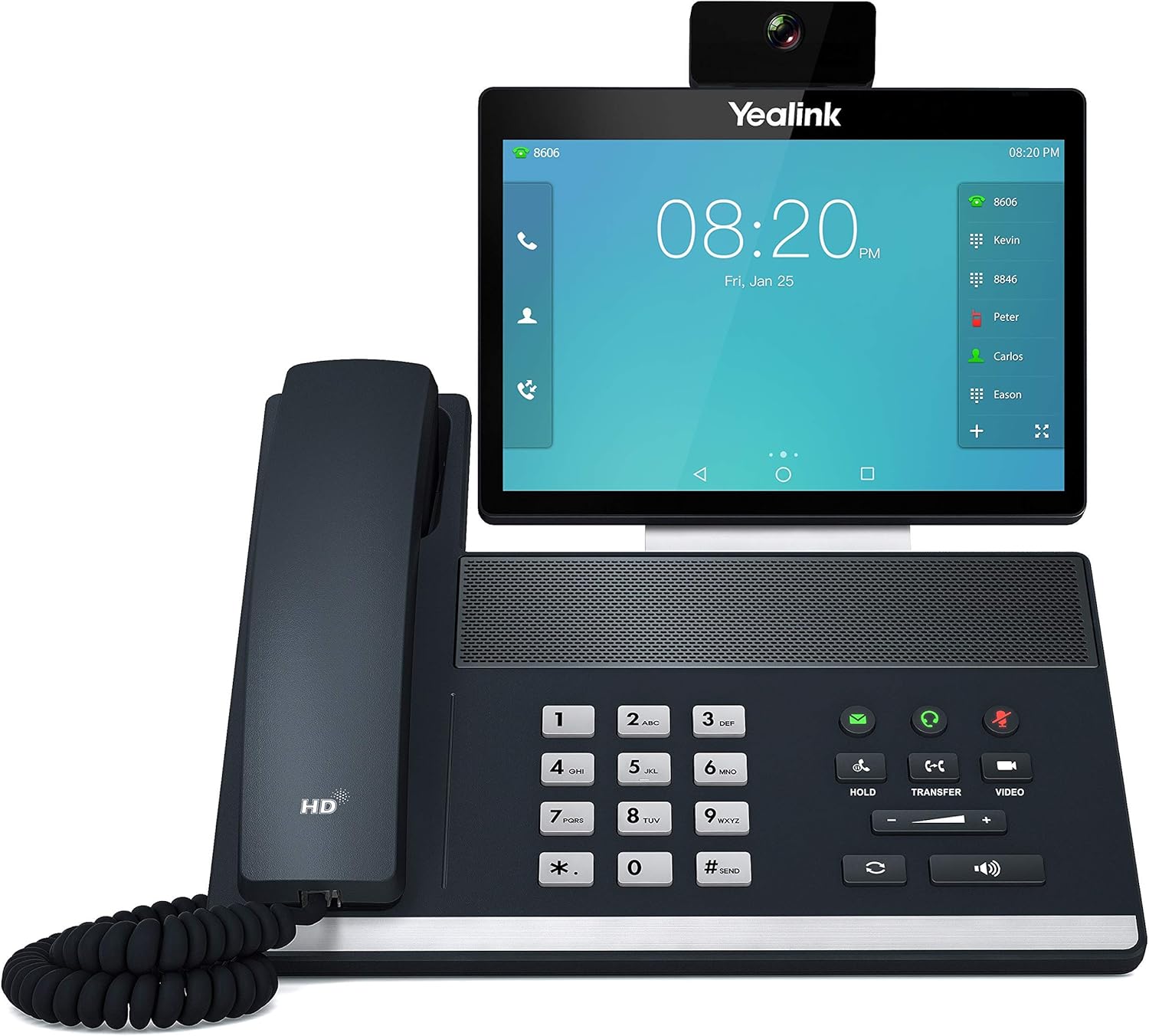Yealink VP59 Smart Video IP Phone, 16 VoIP Accounts. 8-Inch Adjustable Color Touch Screen. Dual USB 2.0, 802.11ac Wi-Fi, Dual-Port Gigabit Ethernet, 802.3af PoE, Power Adapter Not Included (SIP-VP59) Yealink VP59 Smart Video IP Phone, 16 VoIP Accounts. 8-Inch Adjustable Color Touch Screen. Dual USB 2.0, 802.11ac Wi-Fi, Dual-Port Gigabit Ethernet, 802.3af PoE, Power Adapter Not Included (SIP-VP59)