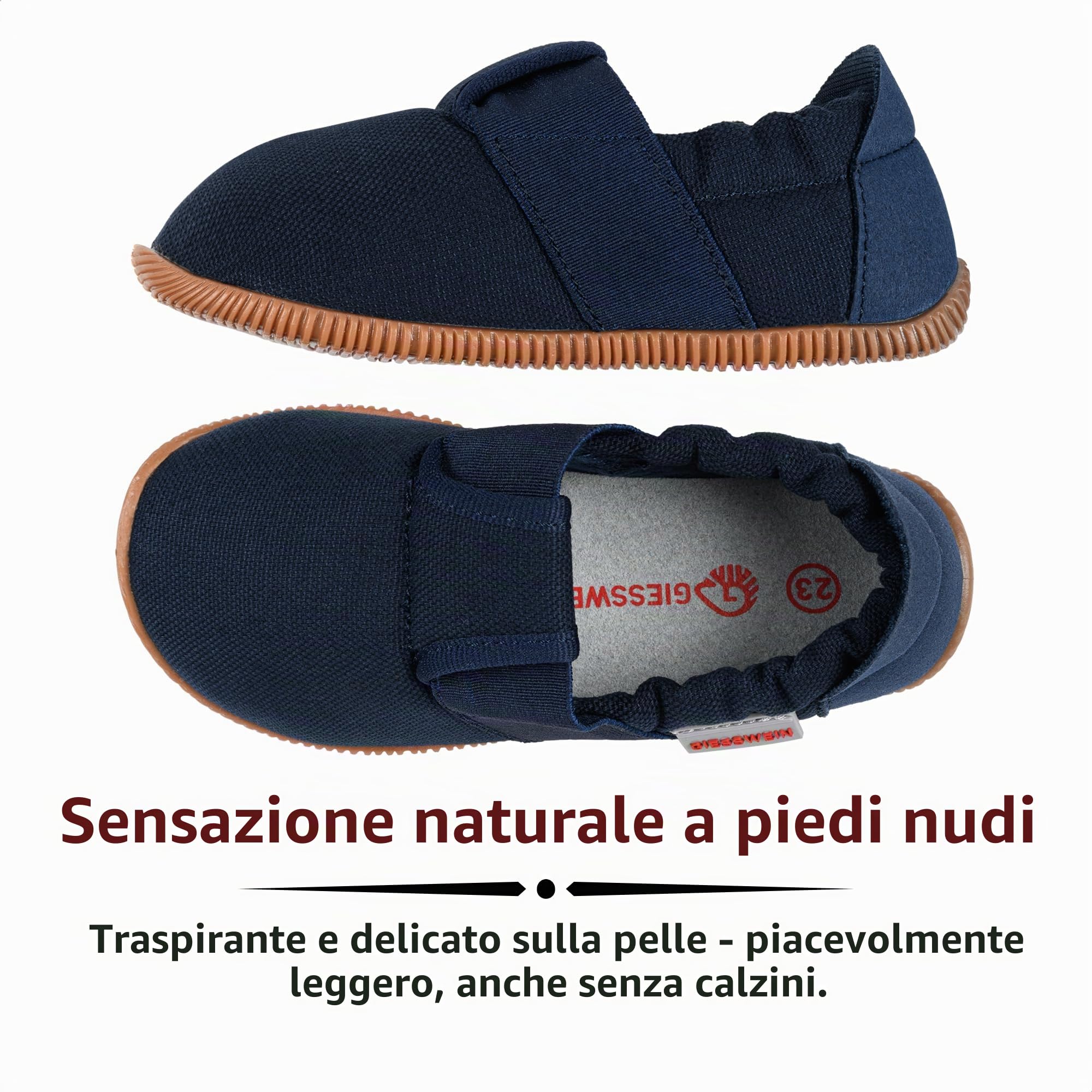 Giesswein Pantofole per Bambini Söll Slim-Fit