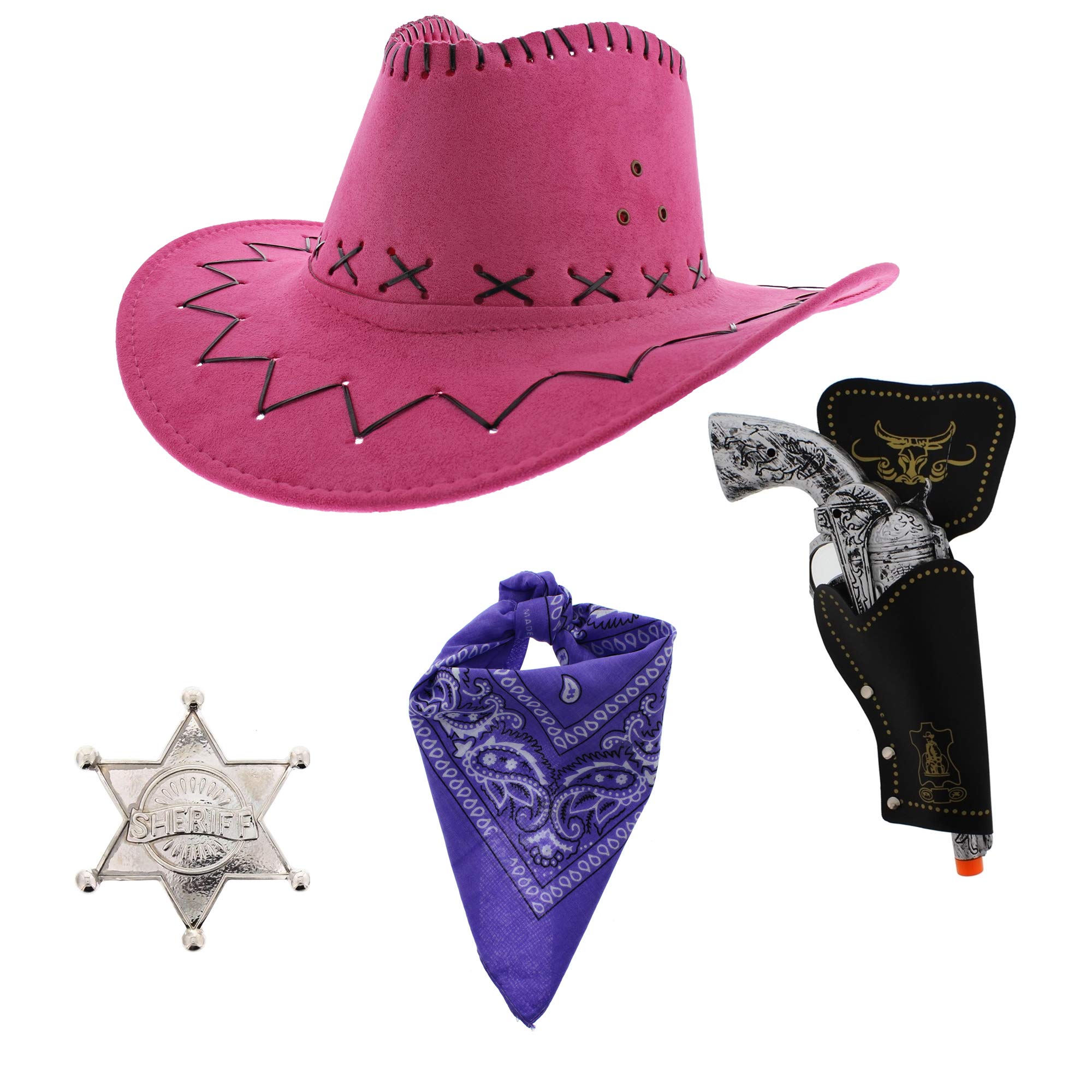 Zac's Alter Ego Fancy Dress Unisex 4 Piece Cowboy Set โ image 1