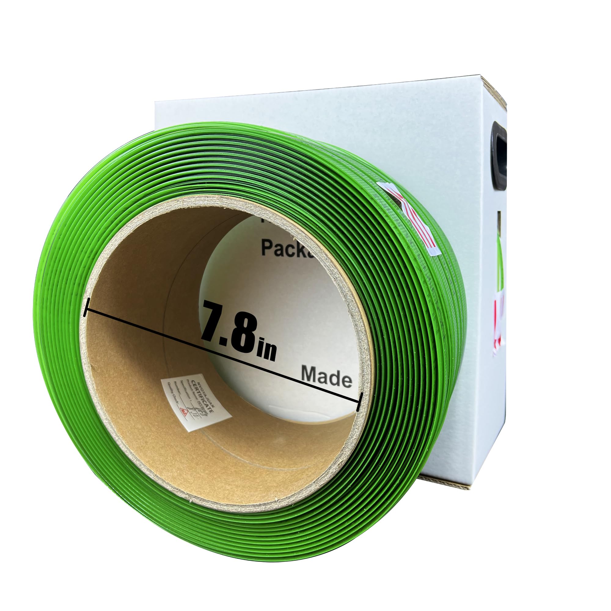 1,6 cm x 10,4 x 304,8 m Polyester (PET) Umreifungsrolle Palettenverpackung Poly Banding Kunststoff Verpackungsseil Grün 657,7 kg Bruchfestigkeit