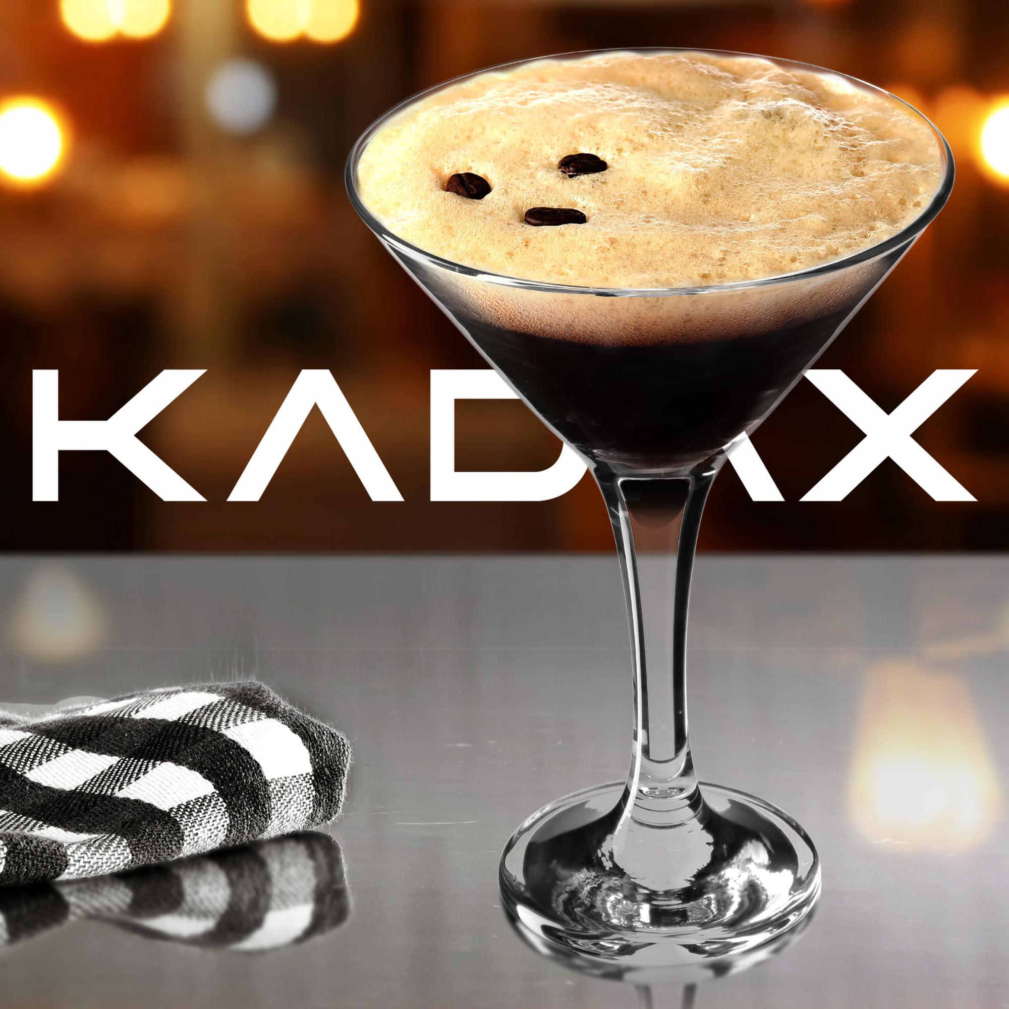 KADAX Bicchieri da martino, 175 ml, in vetro di alta qualità, lavabili in lavastoviglie, bicchieri da long drink, set per feste, regali, bar (6 x 175 ml)