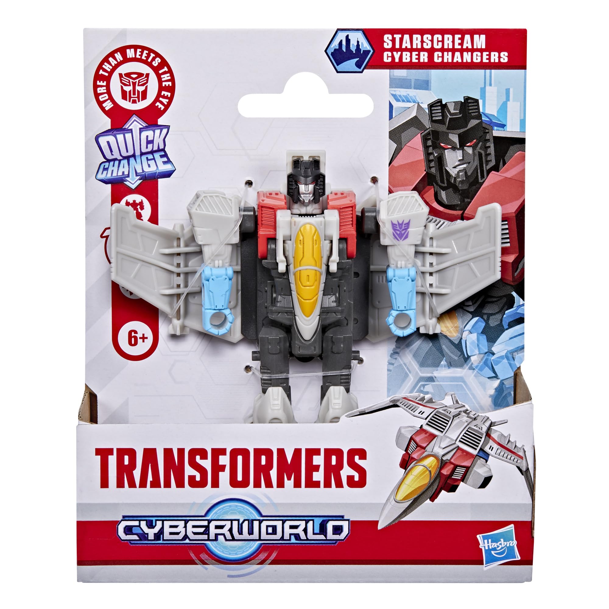 Transformers CYBERWORLD, Cyber Changers, Starscream, Action Figure - 2