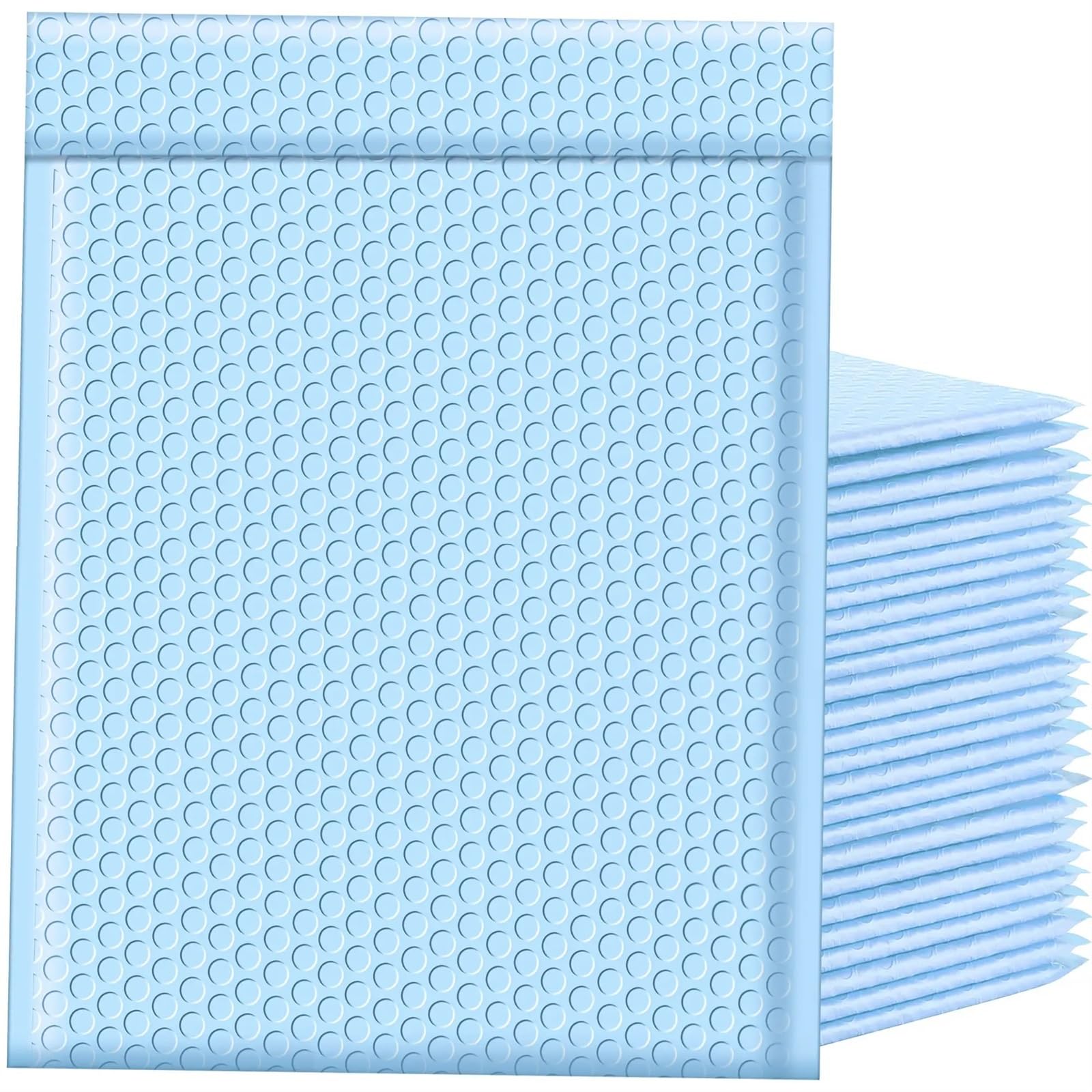 Buste Imbottite, Buste postali, 100 Pezzi Buste Imbottite con Bolle d'Aria Buste postali autosigillanti Buste postali Buste for spedizione imballaggio for Piccole Imprese(White,15 * 18cm)