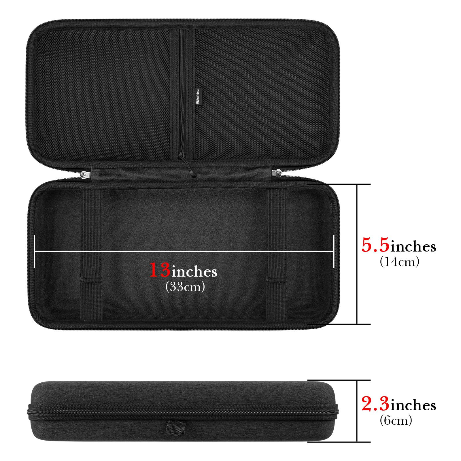 Linkidea Custodia rigida da viaggio per tastiera 75%, 84 Tasti Custodia Protettiva per Tastiera, compatibile con EPOMAKER x Aula F75, AULA F75 Pro / F75 75%, Keychron K2