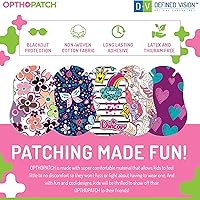 Vista 5 de Opthopatch Defined Vision - Parches para ojos para niños, diseño divertido para niñas [Serie II], 60 + 10 vendajes adhesivos de algodón