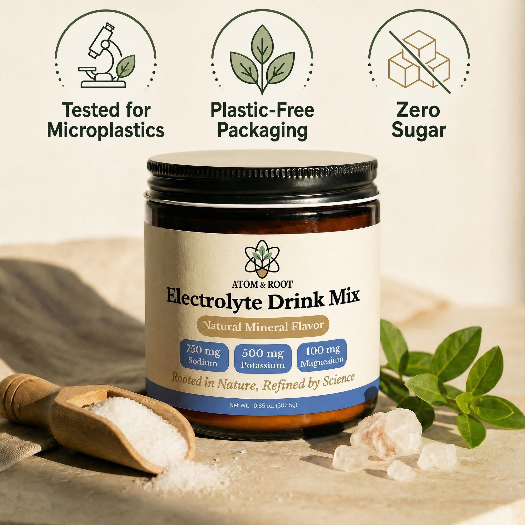 Raw Unflavored Electrolytes Powder, No Sweetener, No Stevia or Citric Acid — Amazon image 3