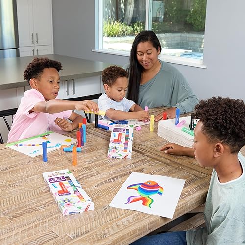 Miniatura 9 de Juego de 12 barras de pintura al témpera, sin desorden, no tóxico, secado rápido, colores vibrantes, pintura para niños, pintura, arte,