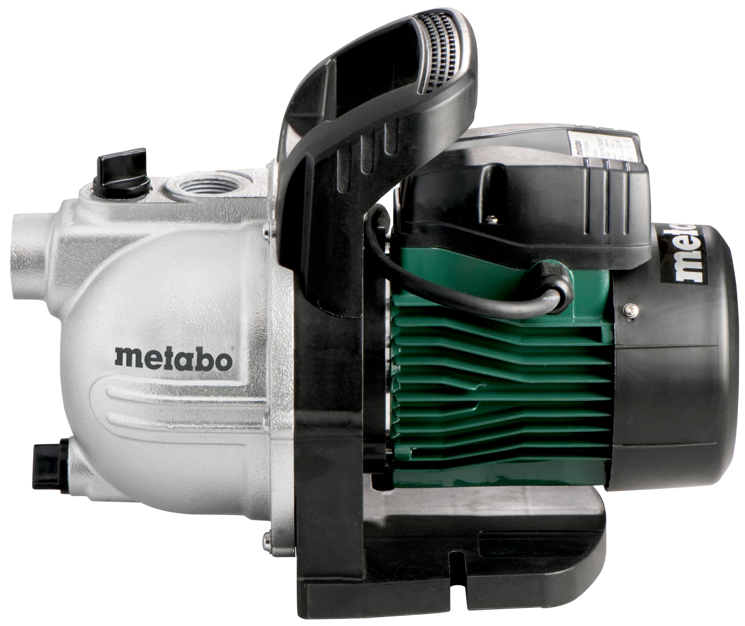 Metabo pompa da giardino P 3300 G (600963000) – Confezione in cartone, potenza assorbita nominale: 900 W, portata massima: 3300 l/h, altezza di mandata massima: 45 m