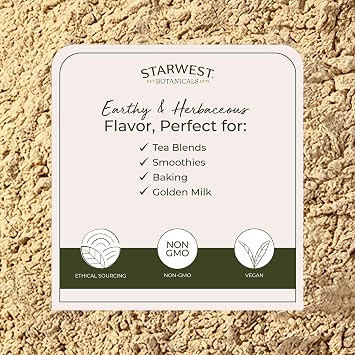 Starwest Botanicals Organic Ashwagandha Root Powder - Bulk 1 lb Bag