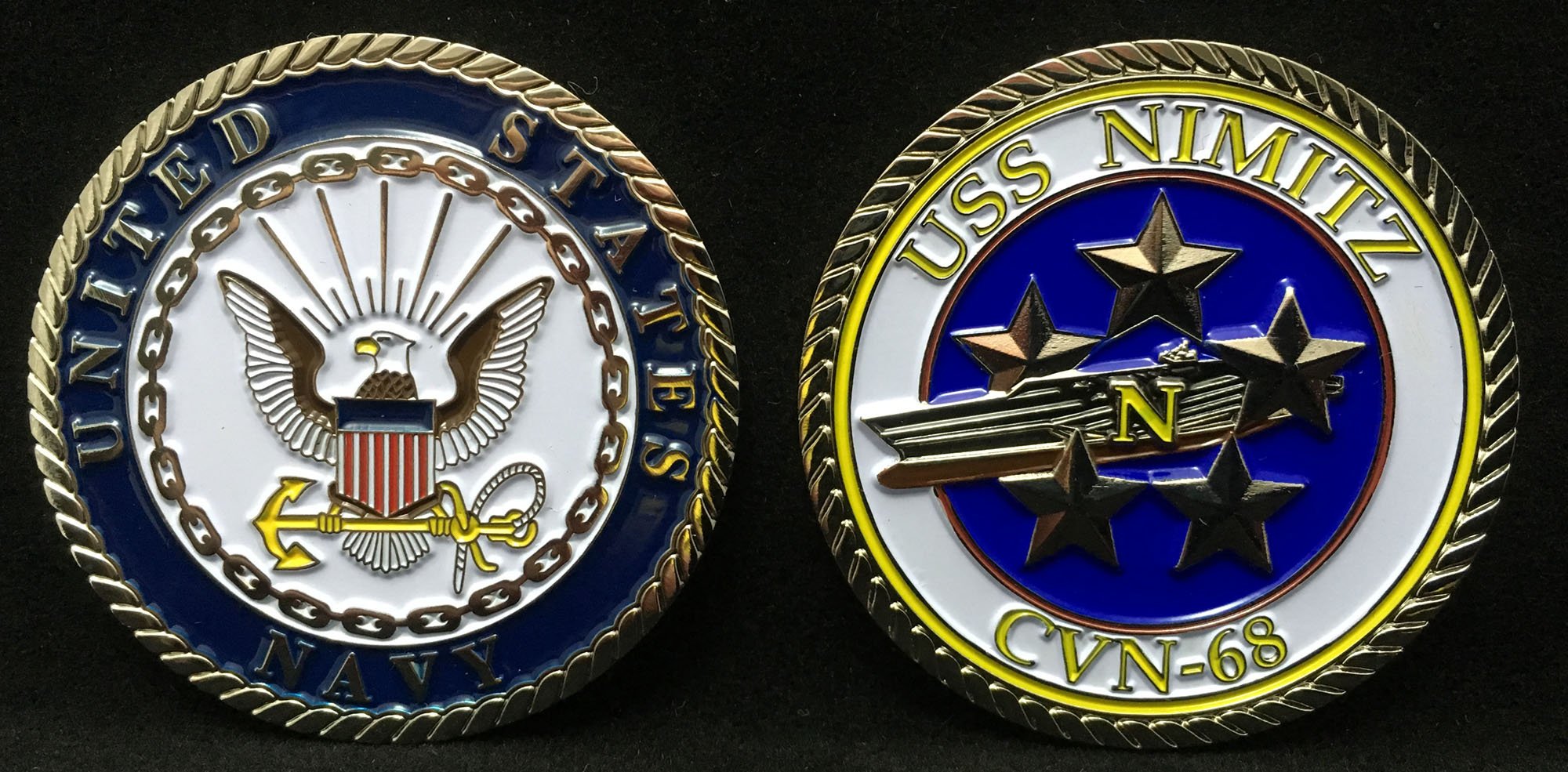 USS Nimitz CVN-68 (Enlisted) Challenge Coin