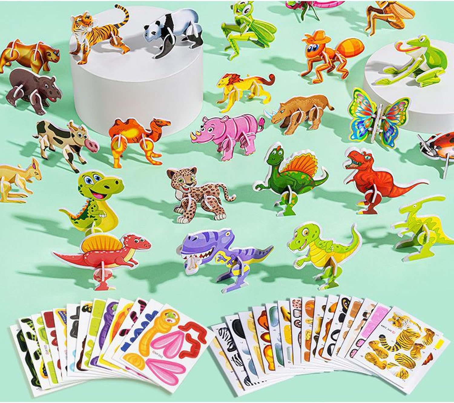 Amazon.com: Flowarmth Educational 3D Cartoon Puzzle, 3D Puzzles for