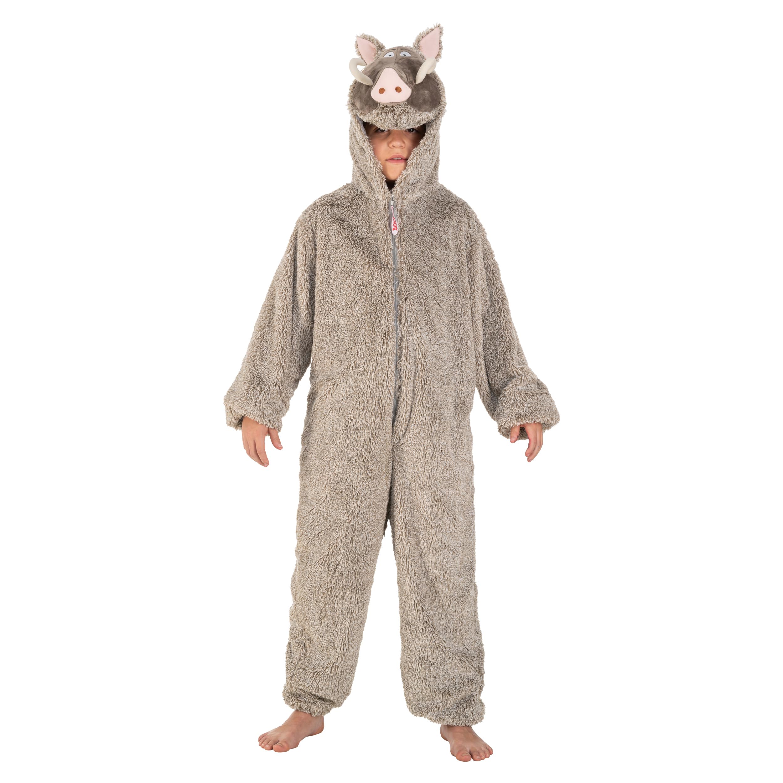Chaks - Wildschwein Kostüm, offizielles Asterix und Obelix Outfit, Kinder, Onesie mit Kapuze für Karneval und Comic Con