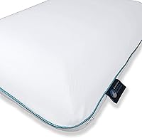 Vista 24 de Bluewave Bedding Almohada de espuma viscoelástica de gel extra delgada para personas que duermen boca abajo y de espalda, diseño delgado, plano