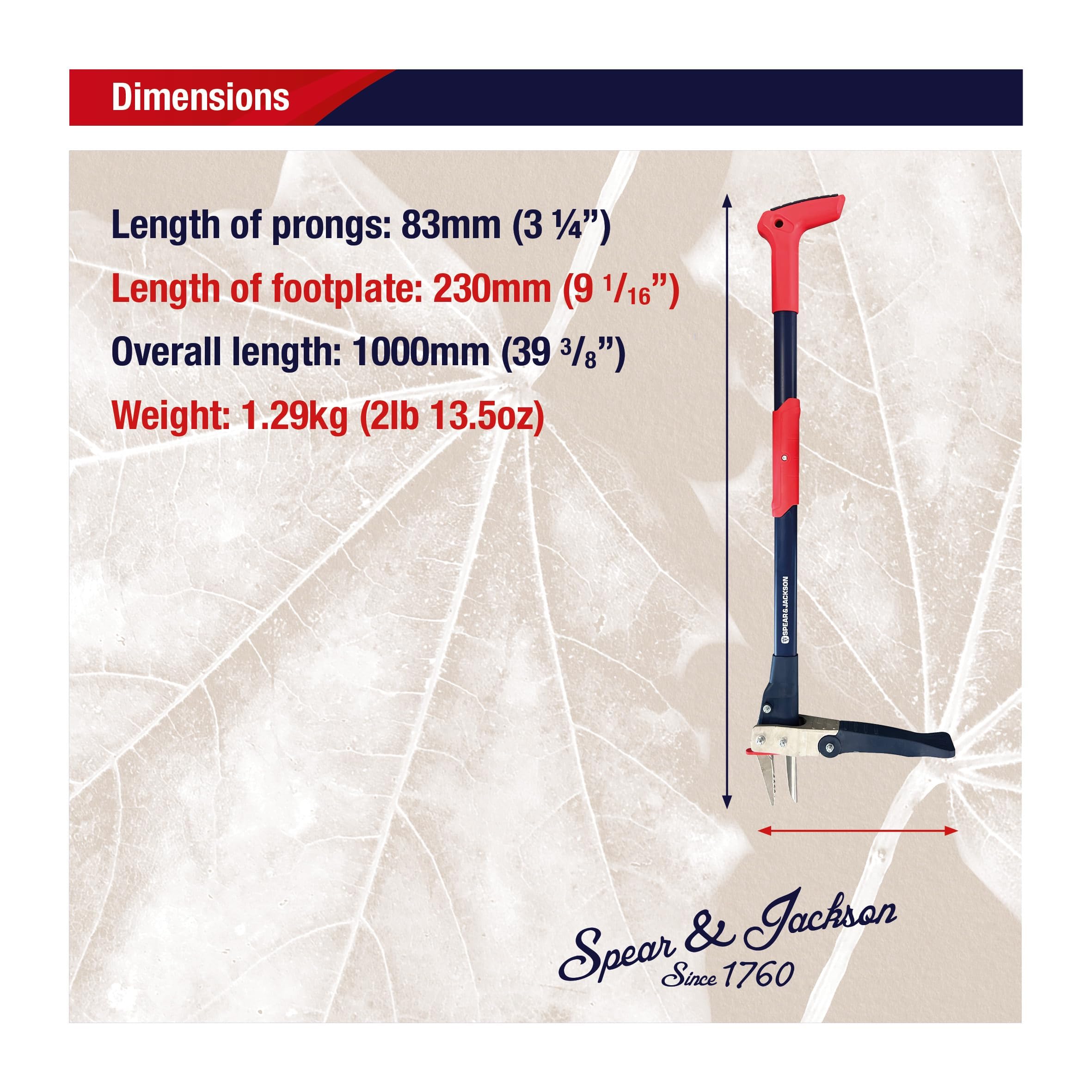 Spear & Jackson 4854WP Mechanischer Unkrautstecher