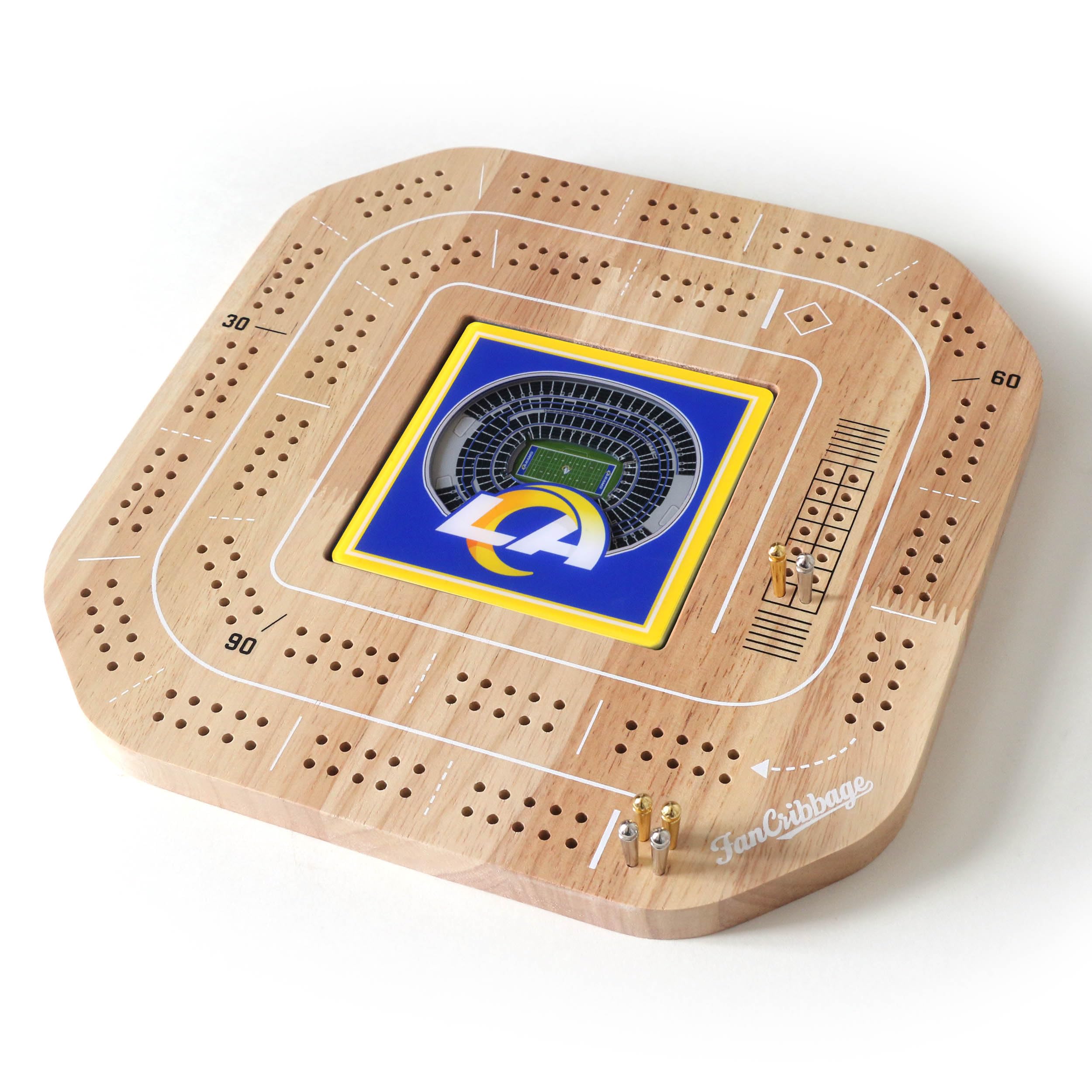 YouTheFan Jeu de société en Bois Cribbage sous Licence NFL