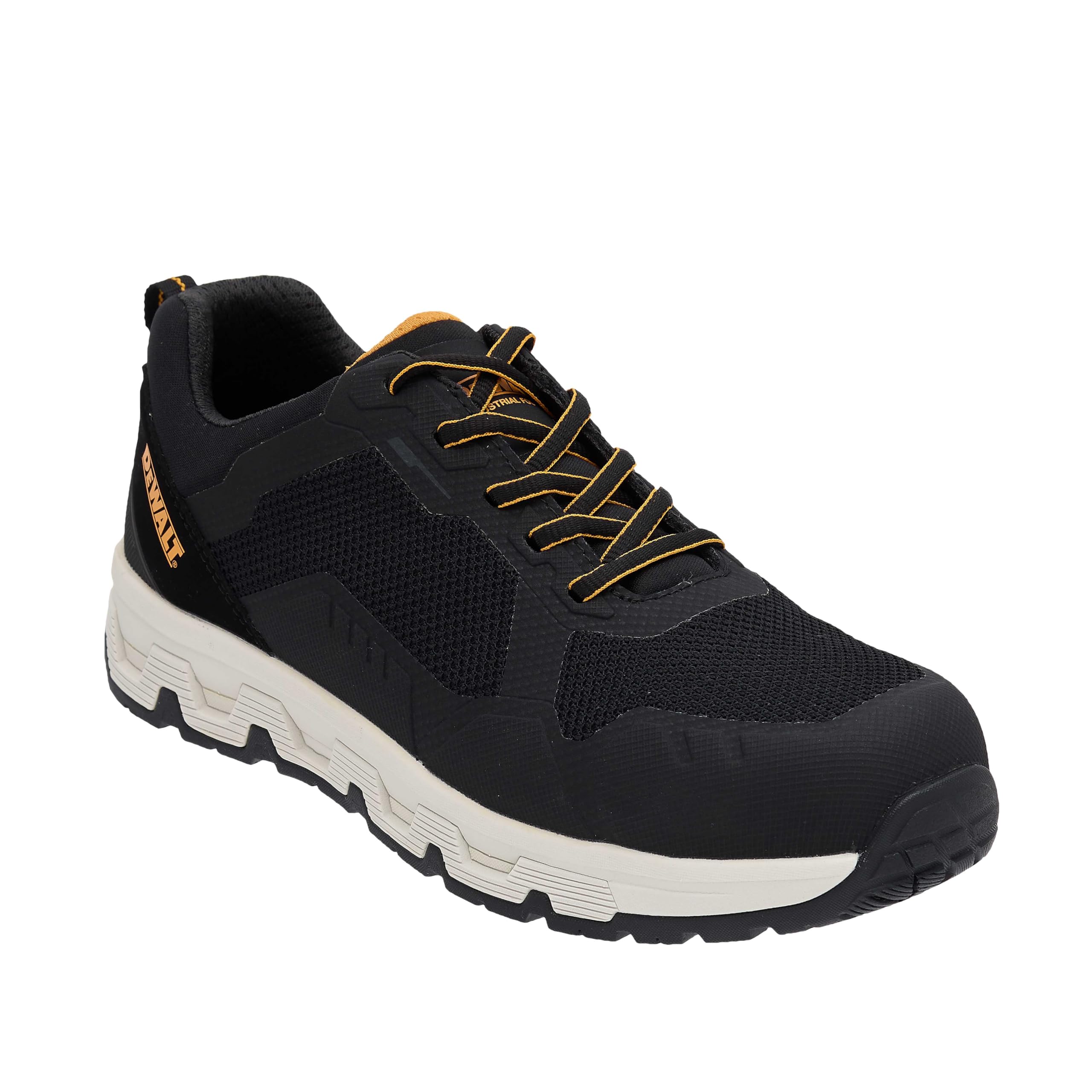 DEWALT Lamar Men's Lightweight, Breathable, Steel Safety Toe Work Shoes, Black, UK7