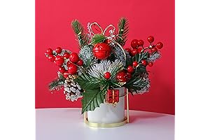 Christmas Artificial Flowers in Festive Packaging