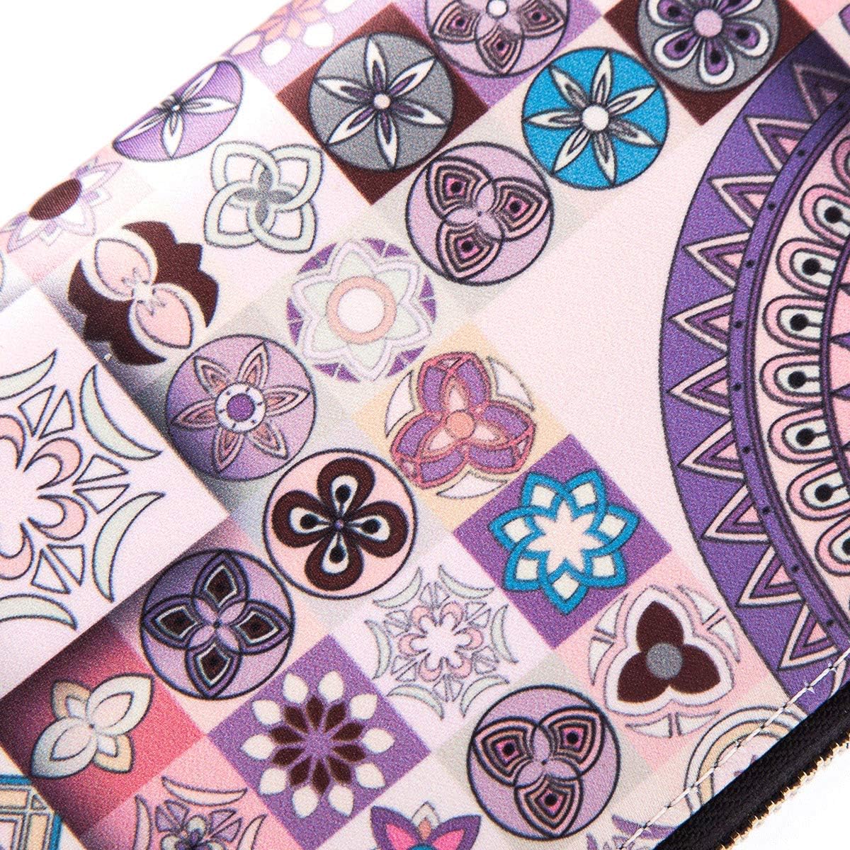 Women Wallet Card RFID For Womens Holder Blocking Credit Small Zipper Purse Pocket Bifold Slim Coin ID Ladies Wristlet Clutch Large Capacity Window Case Travel Zip Women's - Image 9