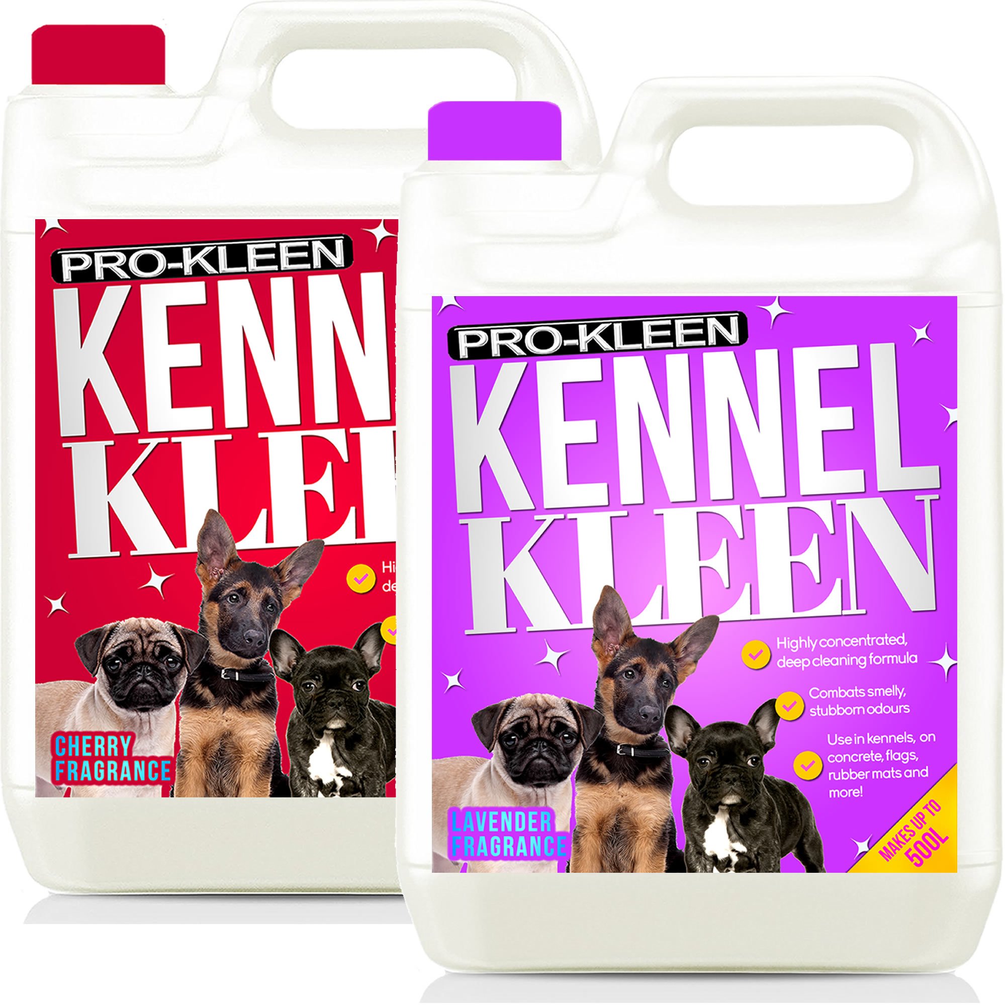 Pro-KleenKennel Disinfectant, Cleaner & Deodoriser (Cherry & Lavender Fragrance) - 10L Pack - Tested according to DVG (German Veterinary Medical Society)