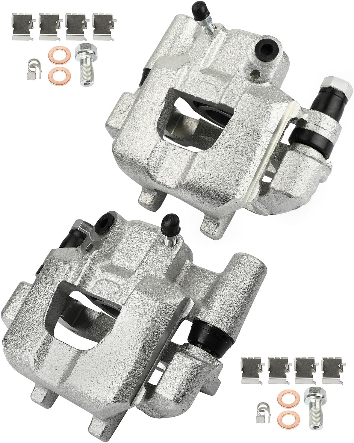 AutoShack Front and Rear Brake Calipers Assembly Kit Set of