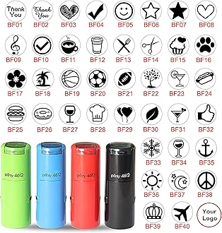 Custom Self-Inking Loyalty Card Stamp - Small Rubber Logo, Mini Coffee Card