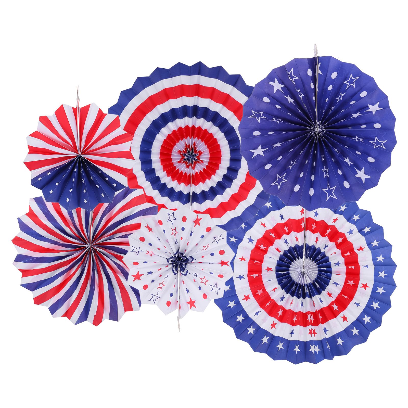 CEEYSEE 6 Pezzi Ventagli di Carta 20/30/40cm Decorazione di Festa