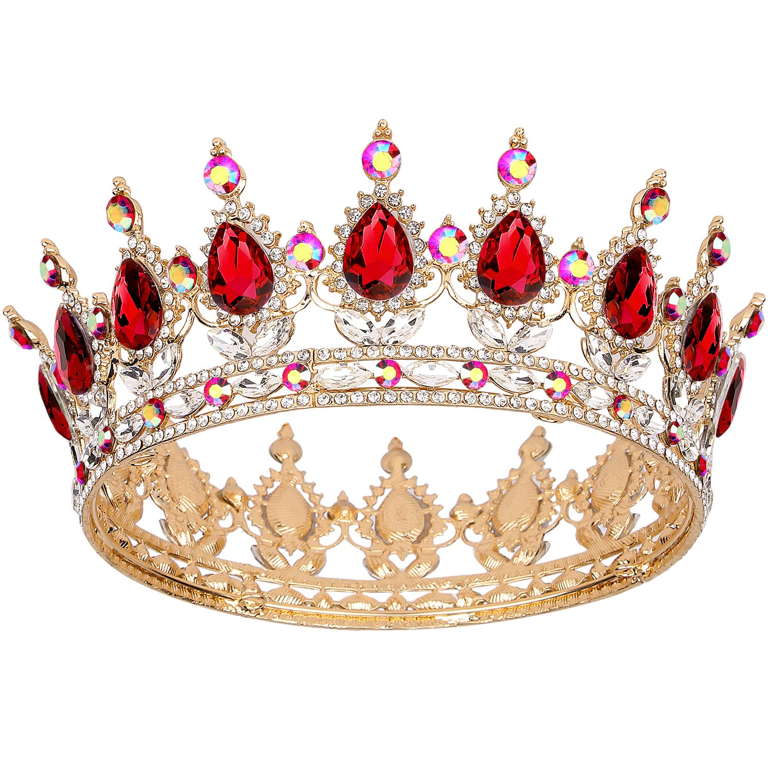 COCIDE Silver Crown for Women Crystal Wedding Tiara