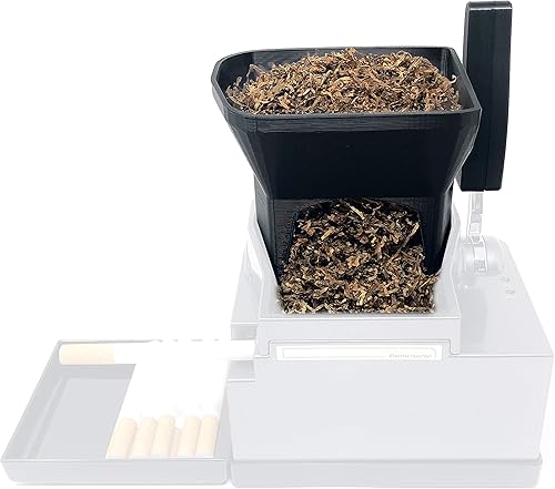 Miniatura 6 de Ergo 3D Tobacco Hopper y EZ Handle Accesorio para Powermatic 2 y 2+ Inyector de máquina de laminación de cigarrillos eléctricos para humos