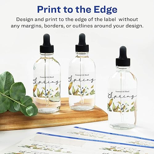 Miniatura 3 de Avery Etiquetas rectangulares transparentes brillantes con alimentación segura, 1 x 4 pulgadas, 500 etiquetas transparentes brillantes, etiquetas